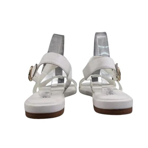 Steve Madden Shoes Womens 9.5 Sandals Dressy Casual Flat Slingback Ethos White - Picture 6 of 15